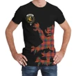 Nicolson Ancient Tartan Clan Crest Lion & Thistle T-Shirt K6