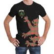 Grant Ancient Tartan Clan Crest Lion & Thistle T-Shirt K6