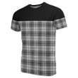 Tartan Horizontal T-Shirt - Douglas Grey Modern