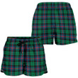 Urquhart Broad Red Ancient Tartan Shorts For Women K7