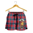 MacTavish Modern Crest Tartan Shorts For Women K7