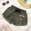 Graham of Menteith Weathered crest Tartan Shorts For Women
