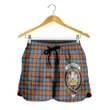 MacLachlan Ancient Crest Tartan Shorts For Women K7
