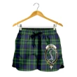 MacNeil of Colonsay Modern Crest Tartan Shorts For Women K7