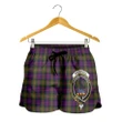 MacDonnell of Glengarry Modern Crest Tartan Shorts For Women K7