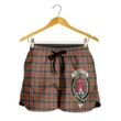 MacNaughton Ancient Crest Tartan Shorts For Women K7