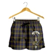 MacLellan Modern Crest Tartan Shorts For Women K7