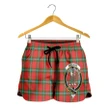 MacLaine of Loch Buie Crest Tartan Shorts For Women K7