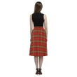 Morrison Red Modern Tartan Aoede Crepe Skirt | Exclusive Over 500 Tartan