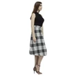 MacFarlane Black & White Ancient Tartan Aoede Crepe Skirt | Exclusive Over 500 Tartan
