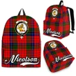 Nicolson Tartan Clan Backpack | Scottish Bag | Adults Backpacks & Bags