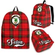 Seton Tartan Clan Backpack | Scottish Bag | Adults Backpacks & Bags