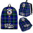 Weir Tartan Clan Backpack | Scottish Bag | Adults Backpacks & Bags