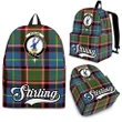 Stirling (of Cadder-Present Chief) Tartan Clan Backpack | Scottish Bag | Adults Backpacks & Bags