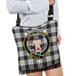 MacFarlane Black & White Ancient Tartan Clan Badge Boho Handbag K7
