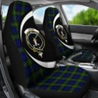 Gunn Modern Tartan Clan Crest Car Seat Cover - Circle Style HJ4