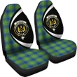 Johnston Ancient Tartan Clan Crest Car Seat Cover - Circle Style HJ4