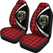 Fraser Modern Tartan Clan Crest Car Seat Cover - Circle Style HJ4