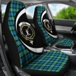 Gunn Ancient Tartan Clan Crest Car Seat Cover - Circle Style HJ4