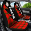 MacDonald (of Sleat) Clans Tartan Car Seat Covers - Flash Style - BN