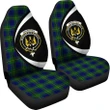 Johnston Modern Tartan Clan Crest Car Seat Cover - Circle Style HJ4