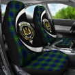 Johnston Modern Tartan Clan Crest Car Seat Cover - Circle Style HJ4