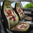 Nicolson Ancient Tartan Car Seat Cover Lion and Thistle Special Style TH8