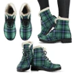 Macdonald Of The Isles Hunting Ancient Tartan Faux Fur Leather Boots