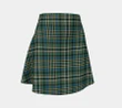 Tartan Flared Skirt - Scott Green Ancient A9
