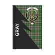 Gray Tartan Garden Flag - Flash Style 12" x 18"