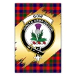 Garden Flag Gow of Skeoch Clan Gold Crest Gold Thistle