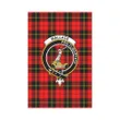 Wallace Hunting - Red Tartan Flag Clan Badge K7