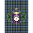 MacRae Hunting Ancient Clan Garden Flag Royal Thistle Of Clan Badge