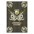 Garden Flag Campbell Argyll Weathered Clan Crest Golf Courage  Gold Thistle