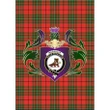 MacAulay Modern Clan Garden Flag Royal Thistle Of Clan Badge