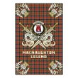 Garden Flag MacNaughton Ancient Clan Crest Golf Courage  Gold Thistle