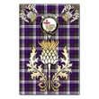 Garden Flag MacDonald Dress Modern Clan Crest Gold Thistle