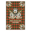 Garden Flag MacLachlan Hunting Modern Clan Crest Golf Courage  Gold Thistle