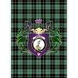 Wallace Hunting Ancient Clan Garden Flag Royal Thistle Of Clan Badge