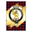 Garden Flag Broun Modern Clan Gold Crest Gold Thistle