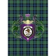 Graham of Menteith Ancient Clan Garden Flag Royal Thistle Of Clan Badge