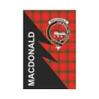 MacDonald (of Sleat Tartan Garden Flag - Flash Style 12" x 18"