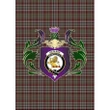 Nicolson Hunting Weathered Clan Garden Flag Royal Thistle Of Clan Badge