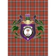 Robertson Weathered Clan Garden Flag Royal Thistle Of Clan Badge