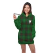 Hoodie Dress - Ged Crest Tartan Hooded Dress Sleeve Color