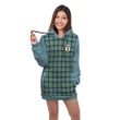 Hoodie Dress - Melville Crest Tartan Hooded Dress Sleeve Color