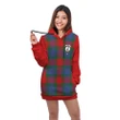 Hoodie Dress - Mar Crest Tartan Hooded Dress Sleeve Color