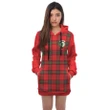 Hoodie Dress - Seton Crest Tartan Hooded Dress Sleeve Color