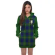 Hoodie Dress - Johnston Crest Tartan Hooded Dress Sleeve Color