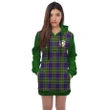 Hoodie Dress - Arnott Crest Tartan Hooded Dress Sleeve Color